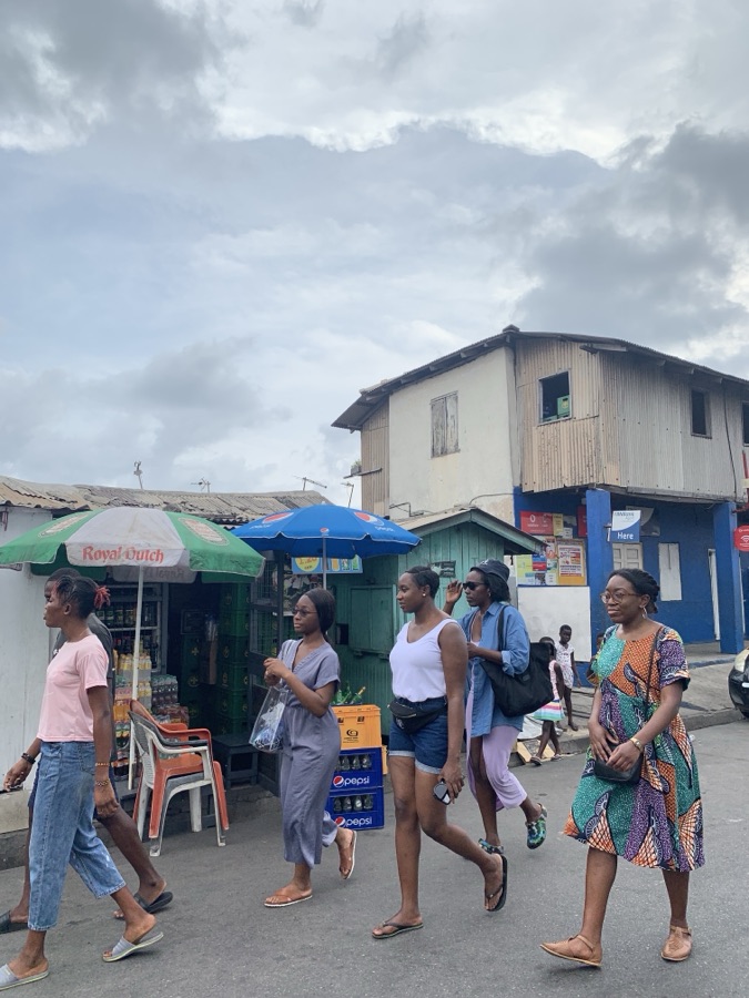 Everyday street life near Jamestown, Accra